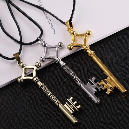 Anime Eren Key Necklace from StorePilot, featuring a detailed pendant inspired by Attack on Titan character Eren Yeager.