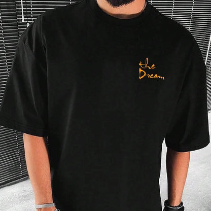 Dream Life men's cotton streetwear tee featuring a stylish design, soft fabric, and casual fit for everyday wear.